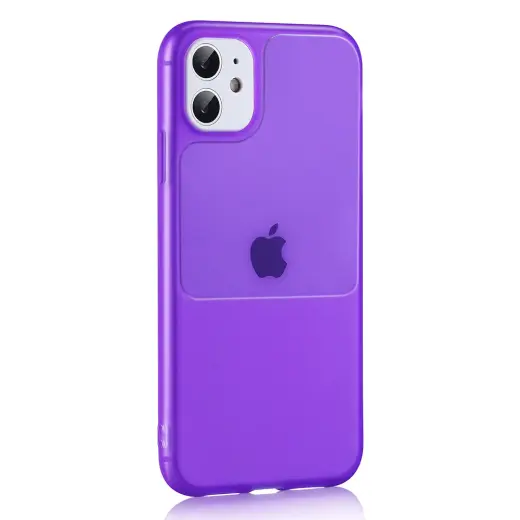 TEL PROTECT Window book type phone case for iPhone 11 Pro purple