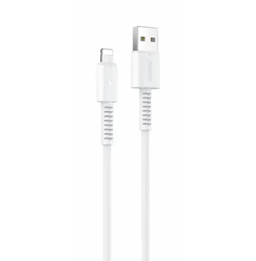 Yesido CA120 andmeedastus- ja laadimiskaabel | USB-A kuni Lightning | 10W | 1m | valge