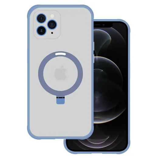 Tel Protect Magical maciņš ar statīvu un MagSafe atbalstu telefonam iPhone 11 Pro Max zils