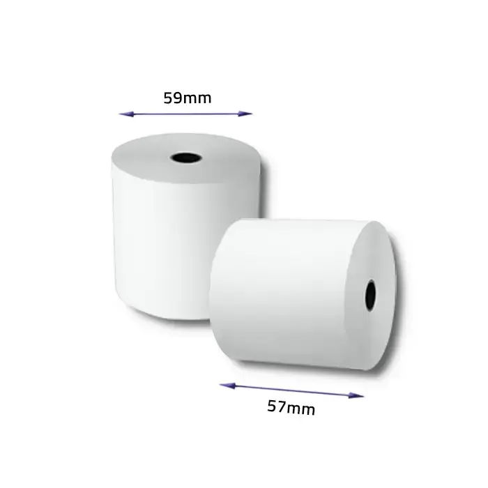 Qoltec Thermal roll 57 x 40 | 55g / m2 | 10 pcs. | BPA free
