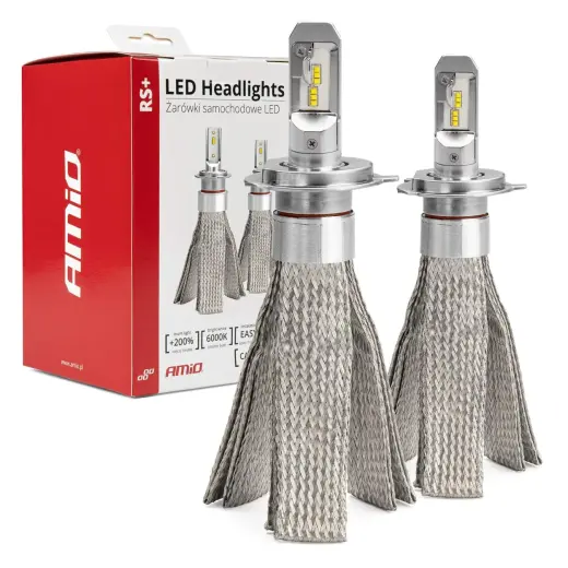 LED Headlights RS+ Series H4 50W  AMIO-01082