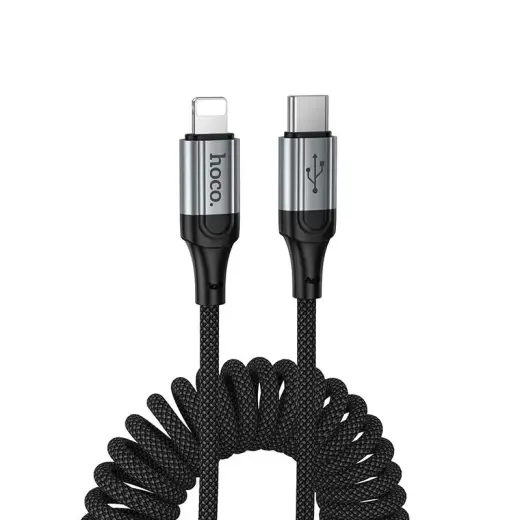 Hoco X121 провод для передачи данных и зарядки | USB-C на Lightning | PD | 12W | 1.5m | чёрный
