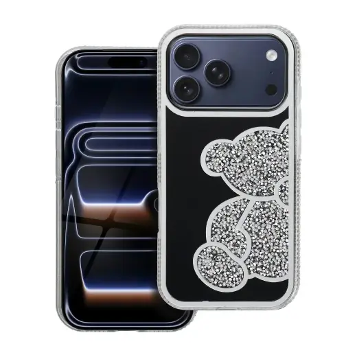 Telefoni ümbris iPhone 17 Pro Max | iPhone 18 Pro Max hõbedane (kaisukaru)