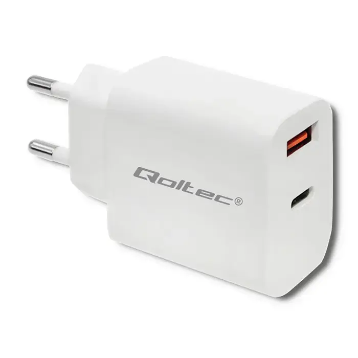 Qoltec Charger tīkla lādētājs | 18W | USB-C