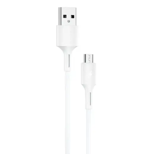 WK Design YouPin cable USB - micro USB 3A 1m white (WDC-136m)