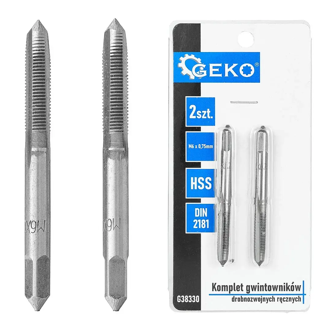 Fine Thread Taps (2 pcs set) M6x0,75mm