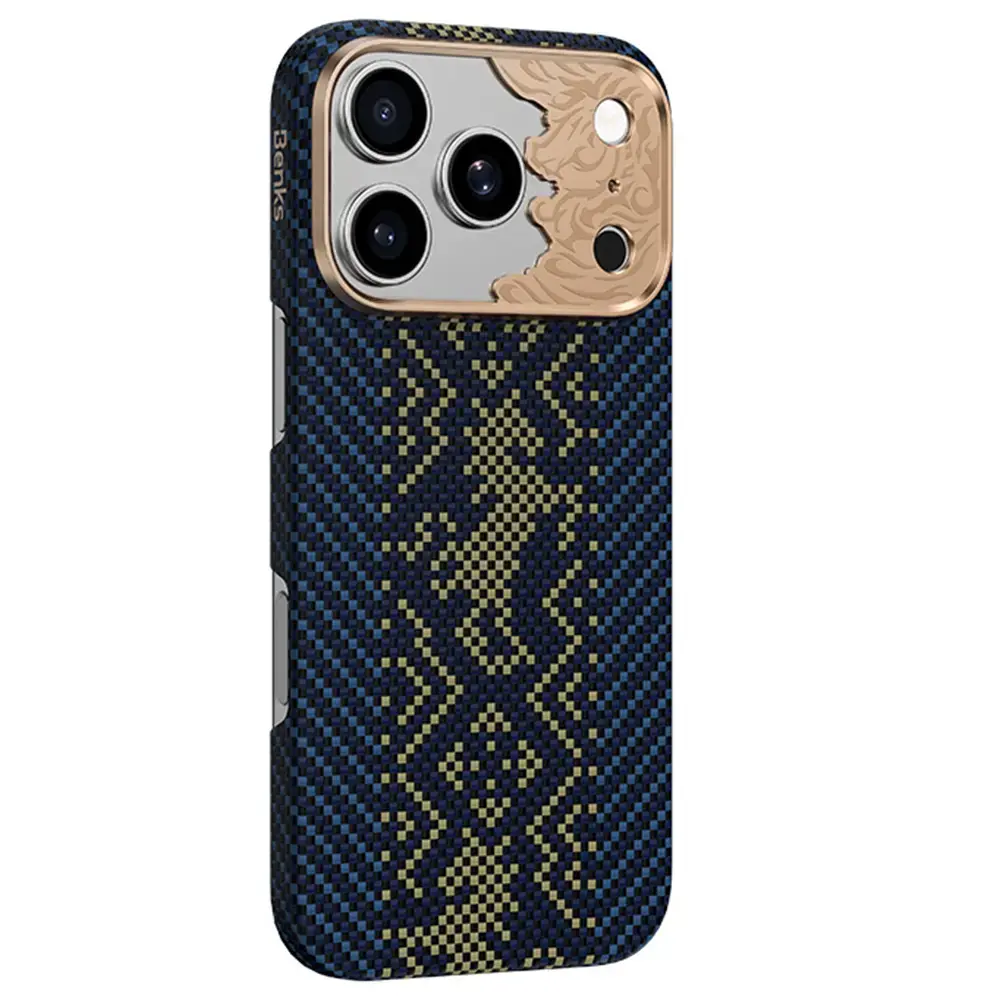 Benks Armor Air Knight Kevlar Metal Frame phone case for iPhone 18 Pro | iPhone 17 Pro blue