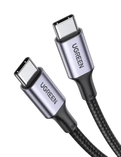 Ugreen US316 andmeedastus- ja laadimiskaabel | USB-C kuni USB-C | 100W | 3m | must