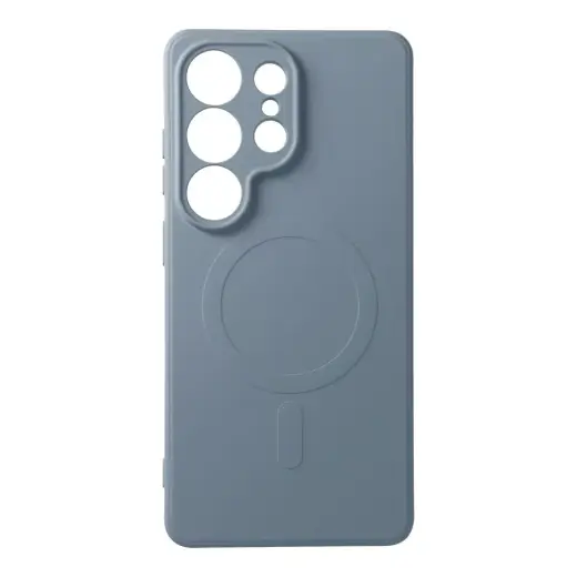 Silicone Mag Cover phone case with MagSafe support for Samsung Galaxy S26 Ultra (S948) blue