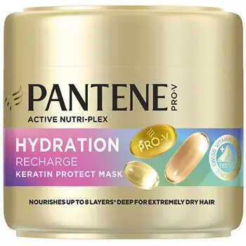 Pantene Hydration Recharge Keratin Protect Mask - Hydratační maska na vlasy 300ml