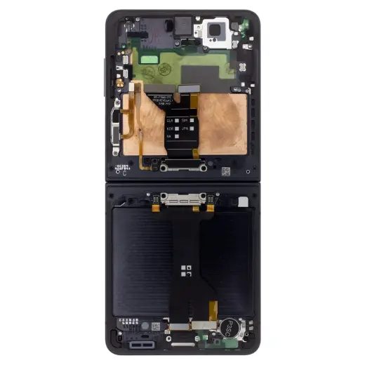 LCD display + Touch Unit + Front Cover Samsung F766 Galaxy Z Flip 7 5G Black (Service Pack)
