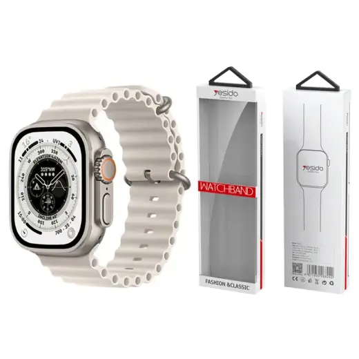 YESIDO WB21 APPLE WATCH SILICONE STRAP 42/44/45 NUDE