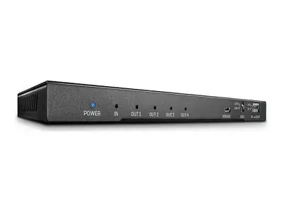 Lindy 4 Port HDMI 2.0 18G Splitter with Audio - video|audio splitter - 4 ports