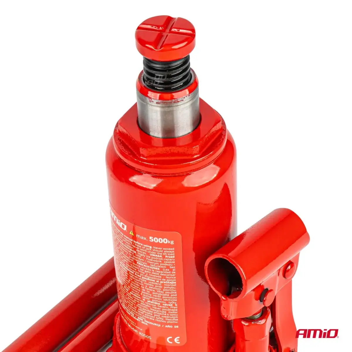 Bottle hydraulic jack 5T PVC box AMIO-04183