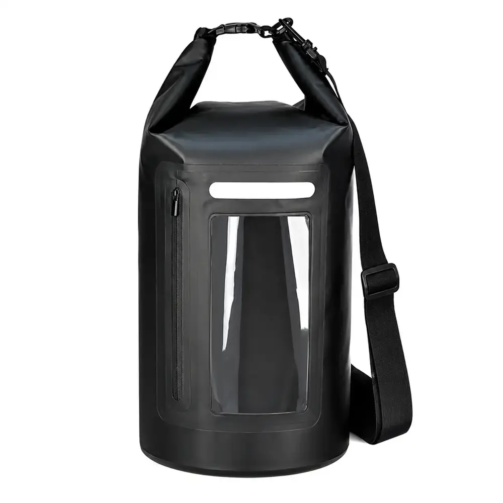Hurtel WNA-15L waterproof bag for a 15 l SUP kayak with an RFID blocking divider - black