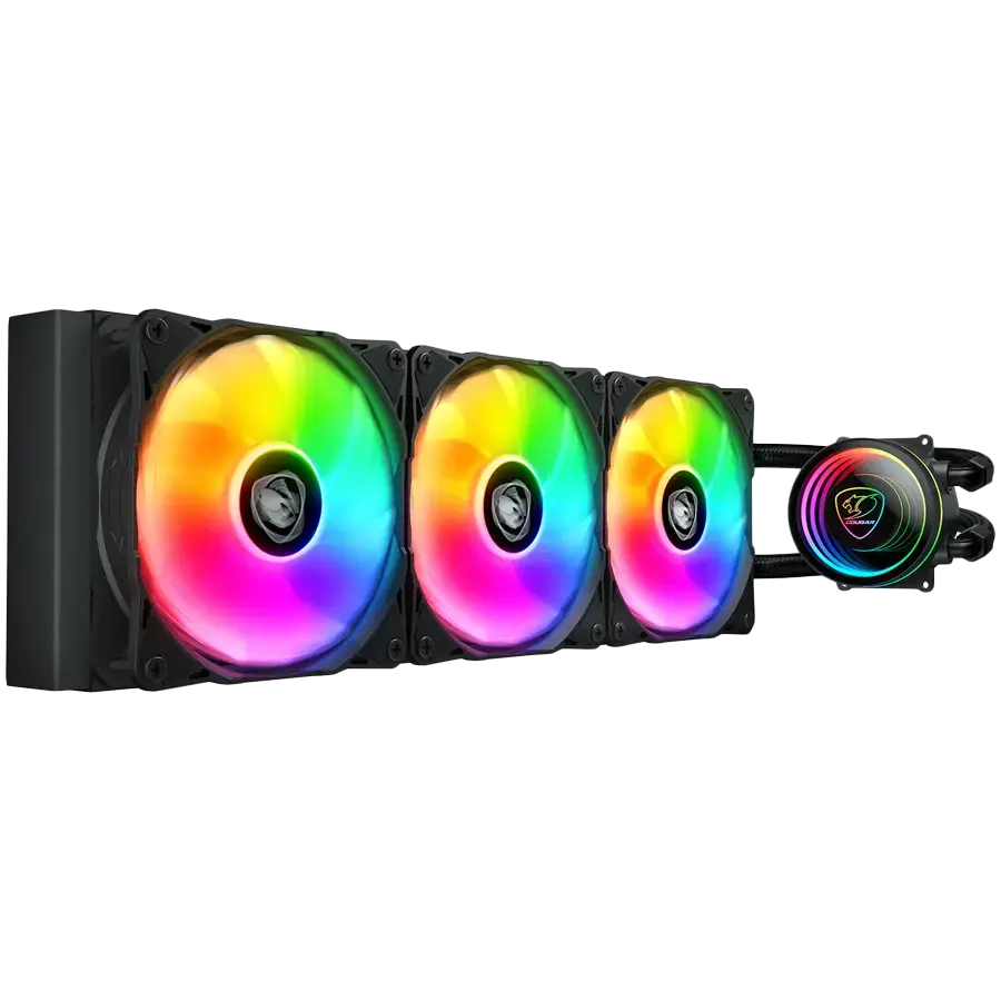 COUGAR Poseidon Elite ARGB 360 AiO Liquid Cooler, Black