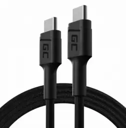 Green Cell datu pārraides un uzlādes vads | USB-C uz USB-C | 1.2m