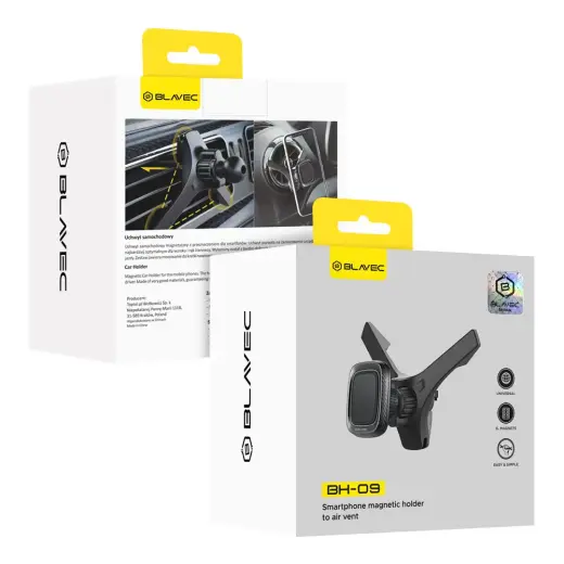 Blavec Car holder BH-09 magnetic to air vent (BH09-MAVB) black