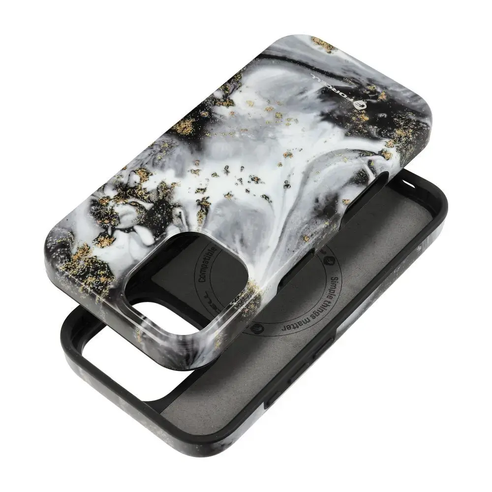 Forcell F-Protect Mirage phone case with MagSafe support for iPhone 16 gray