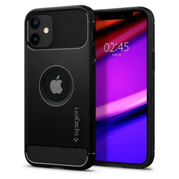 Spigen Rugged Armor iPhone 12 mini 5,4"czarny|black matte ACS01743