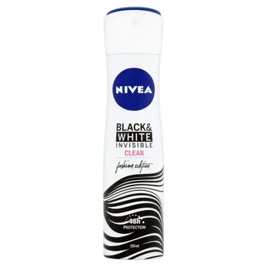 Nivea Transparent Antiperspirant Invisible for Black & White - 150 Ml