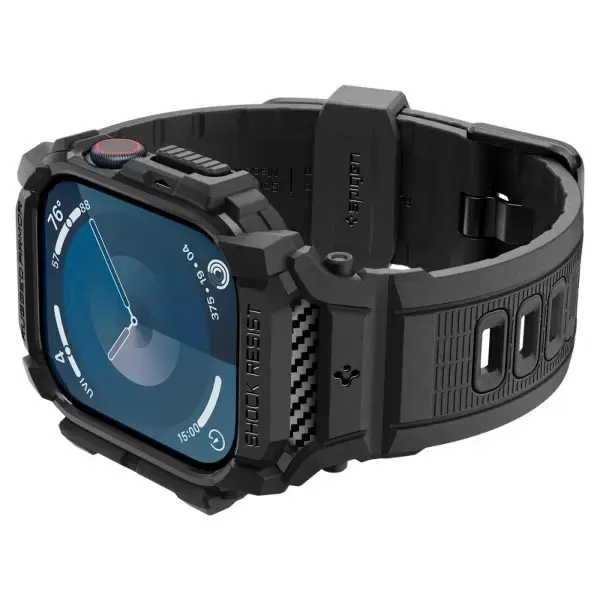 Spigen Rugged Armor Pro Apple Watch 10 42mm czarny|matte black ACS08591