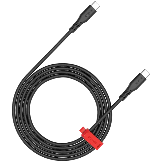 Canyon CC60SC datu pārraides un uzlādes vads | USB-C uz USB-C | 60W | 1.2m | melns
