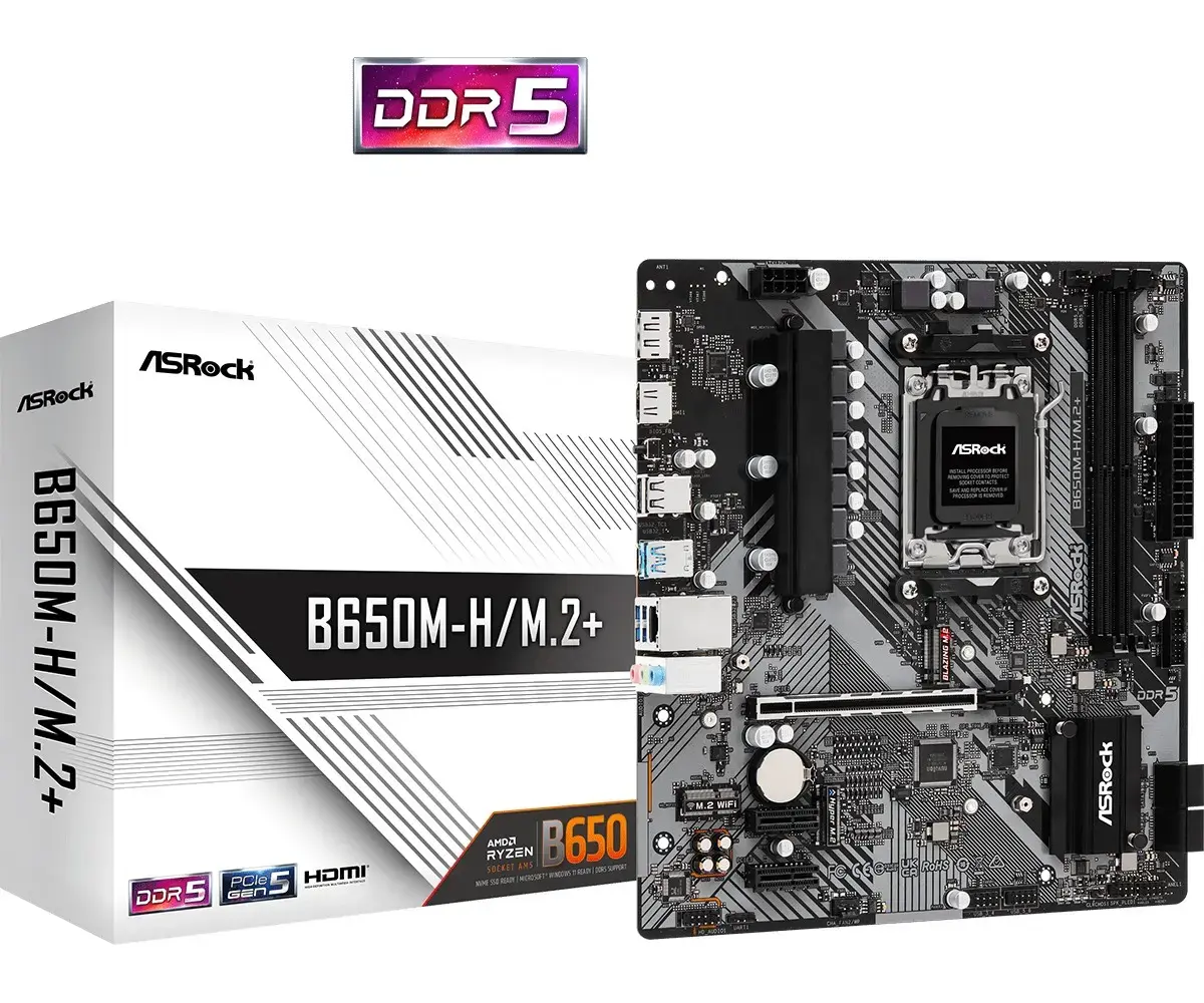 B650M-H|M.2 + AM5 2DDR5 HDMI|DP mATX