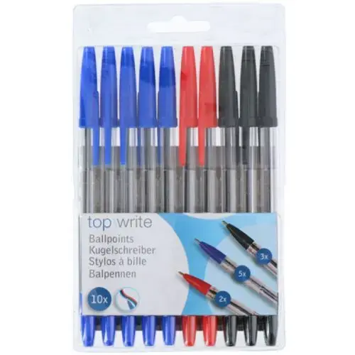 Topwrite Pildspalvu komplekts 10gab. 