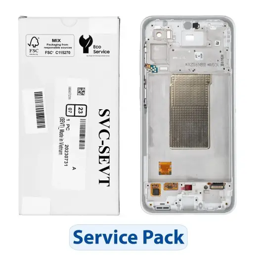 ServicePack LCD Display SAMSUNG A36 5G A366B White GH82-36841B