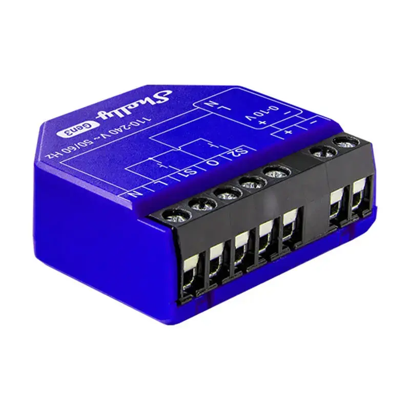 Shelly PM Gen3 Drimmer Lighting Controller 0/1-10V, WiFi/Bluetooth