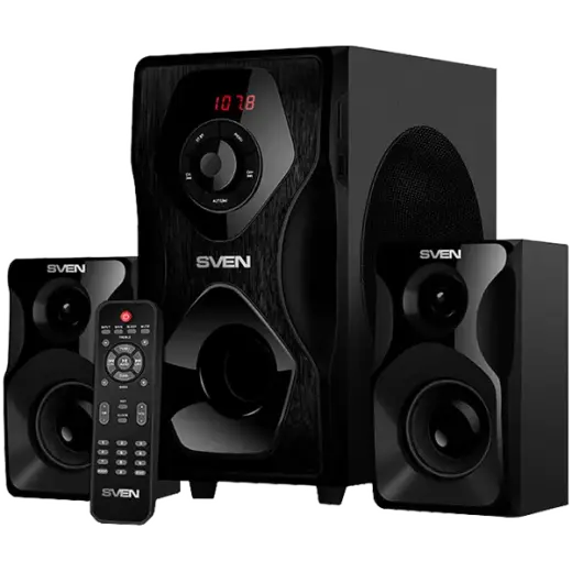 Speakers SVEN MS-2055, black (55W, FM, USB/SD, Display, RC, Bluetooth)