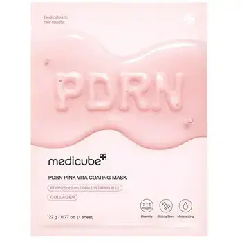 Medicube  Pdrn Pink Vita Coating Mask - Plátýnková maska 22.0g