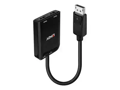 Lindy - video|audio splitter - MST hub, DisplayPort - 2 ports