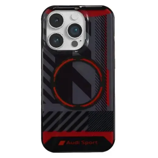 Audi IML Sport MagSafe Case iPhone 14 Pro 6.1" black|black hardcase AU-IMLMIP14P-RSQ|D2-BK
