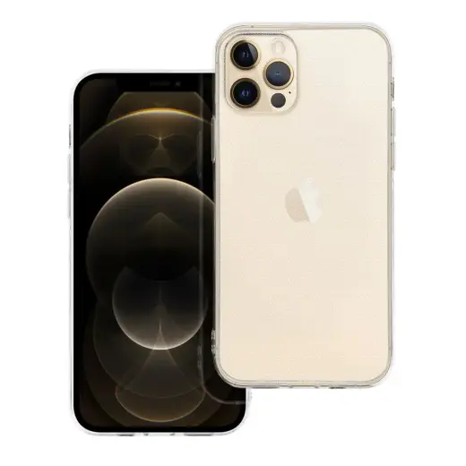 CLEAR 2 mm telefono dėklas iPhone 12 Pro skaidrus
