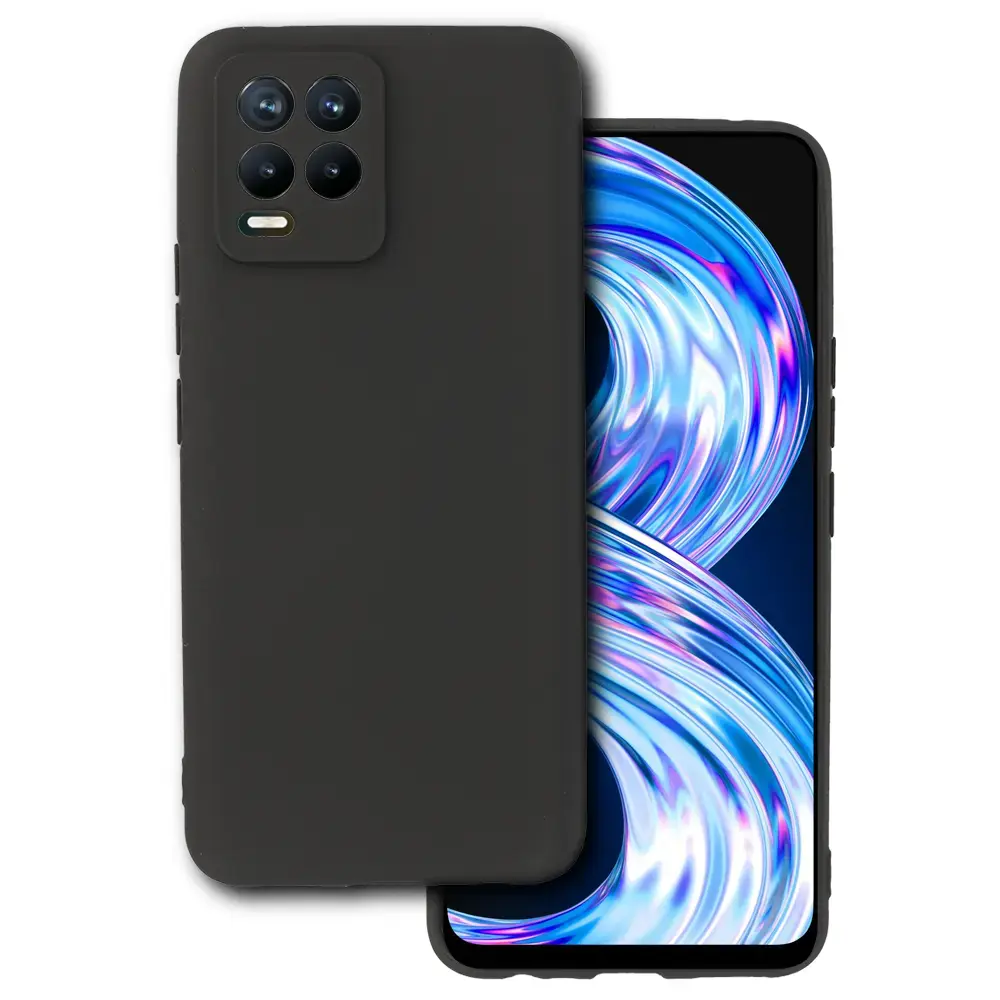 Back Case MATT for REALME 8 4G Black