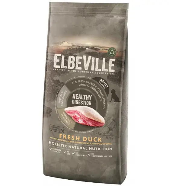 Dry food for dogs - ELBEVILLE Adult All Breeds Fresh Duck Healthy Digestion 11,4 kg