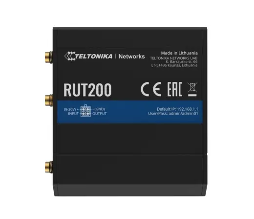 Router 4G|LTE RUT200 (Cat 4), 3G, 2G, WIFI