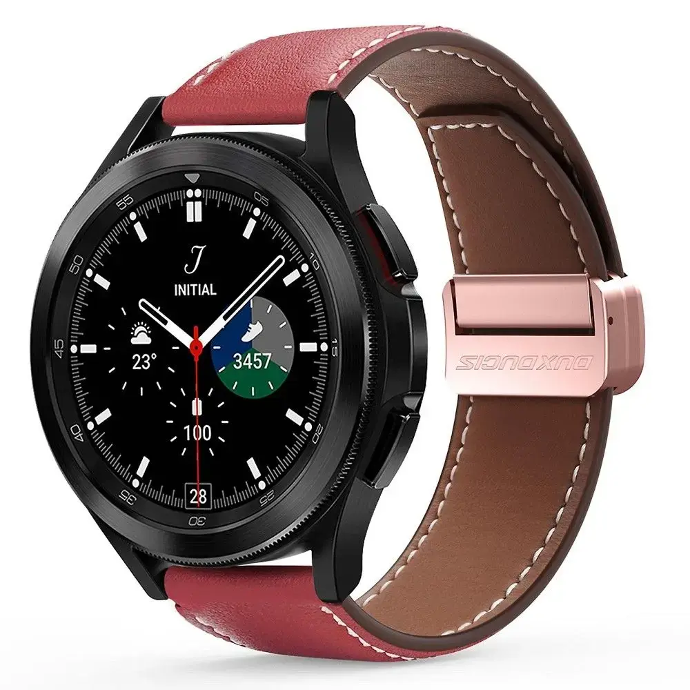 DUX DUCIS strap YA genuine leather 22 mm red