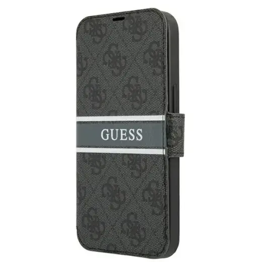 Guess GUBKP13X4GDGR iPhone 13 Pro Max 6,7" szary|grey book 4G Stripe