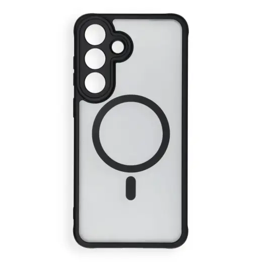Full Matte telefono dėklas su MagSafe palaikymu Samsung Galaxy S26 FE (S741) juodas