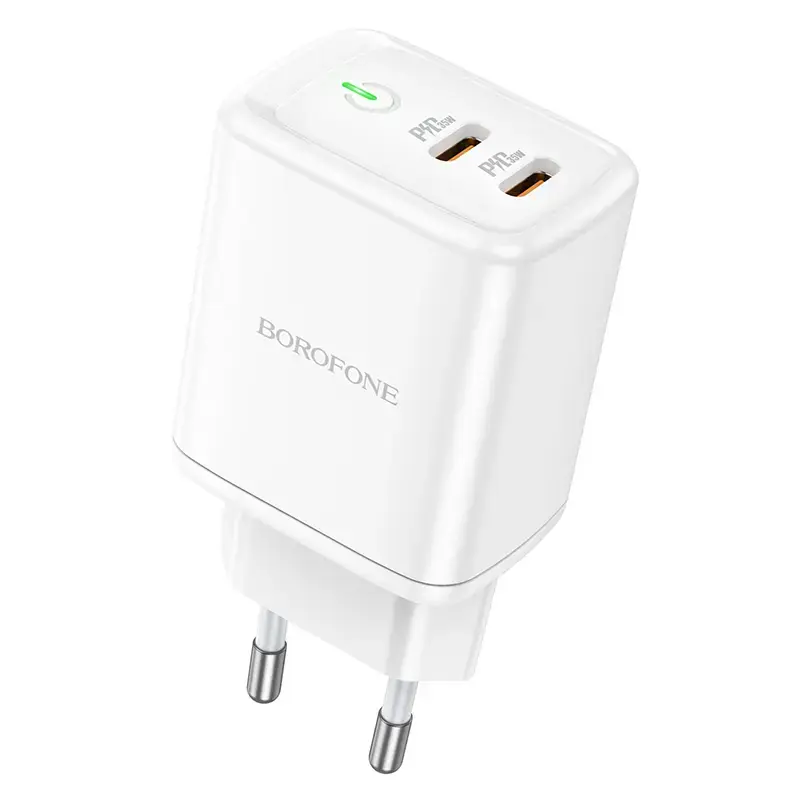 Borofone BN9 travel charger | 35W | QC3.0, PD | USB-C | white