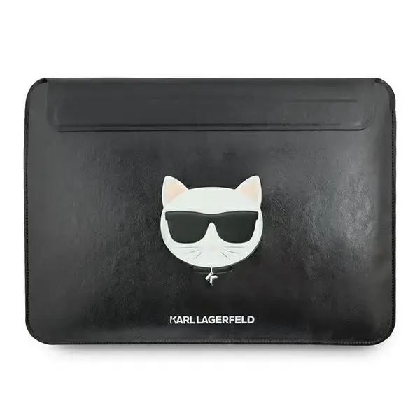 Karl Lagerfeld Choupette Head Embossed Computer Sleeve 16" Black