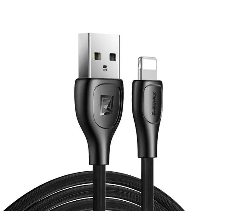 CABLE IPHONE 5/6 1M REMAX LESU PRO BLACK RC-160i 2.1A