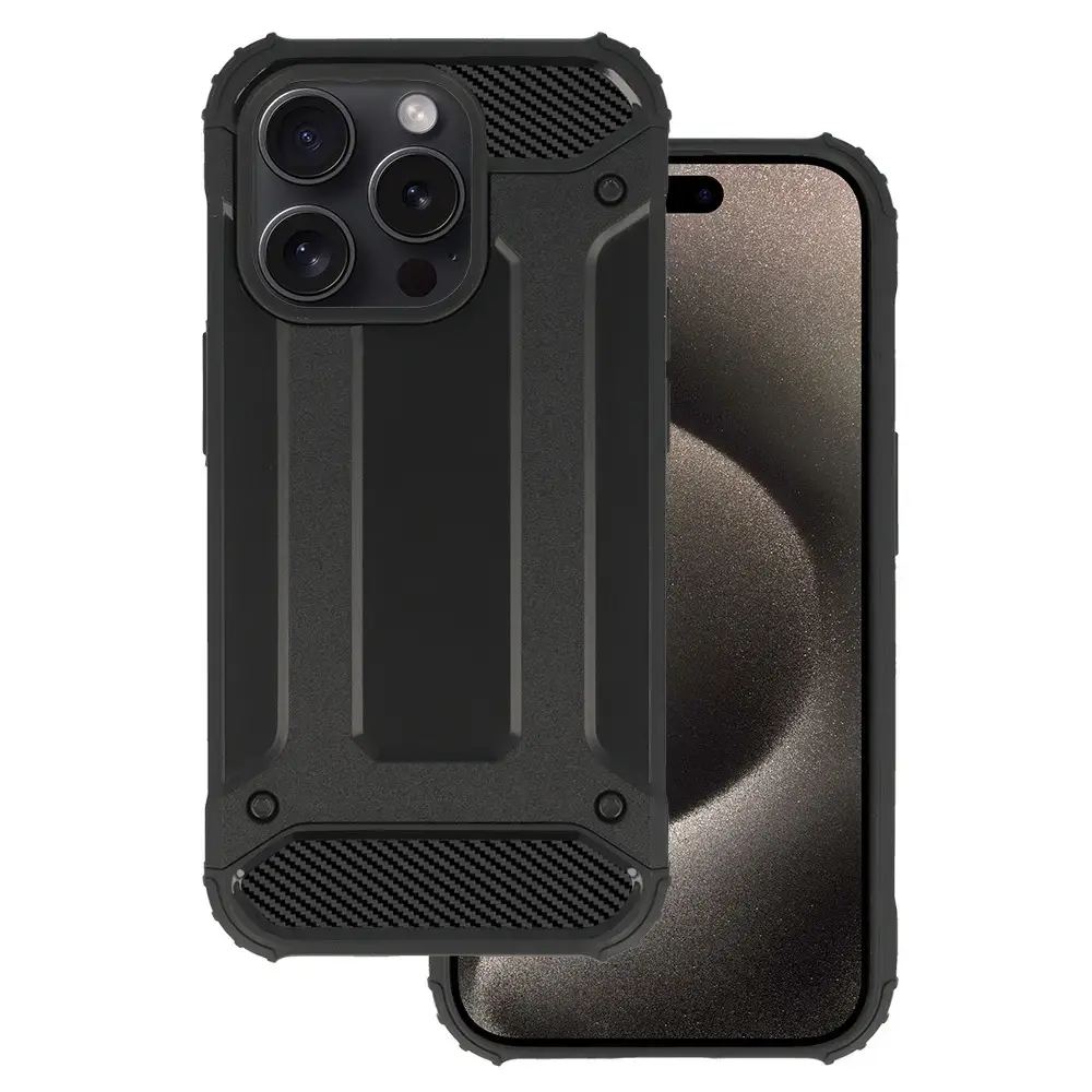 Armor Carbon Case for Iphone 15 Pro Max Black