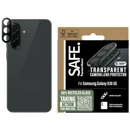Szkło hartowane na obiektyw SAFE by       PanzerGlass Rings Lens Protector do Samsung Galaxy A36 5G przezroczysty