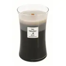 WoodWick Scented candle Trilogy Fireside, Redwood, Sandalwood Clove 609 g