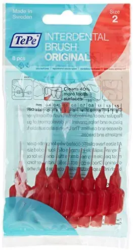TePe Interdental Brushes Original Red 8 X 0.5mm Brushes