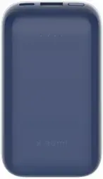 Xiaomi Pocket Edition Pro ārējais akumulators (powerbank) | 10000 mAh | 33W | USB-A, USB-C | zils